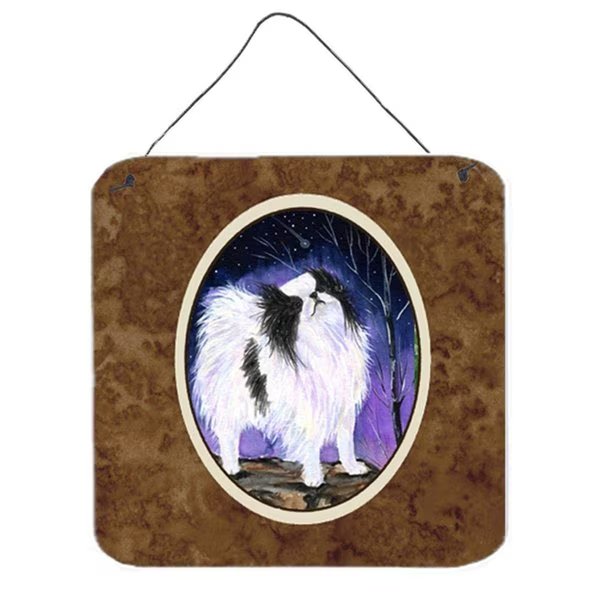 Japanese Chin Aluminium Metal Wall Or Door Hanging Prints 6 x 6 In., Micasa, Mfr#: MI234655